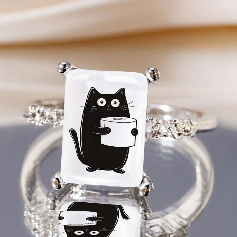 Cat Toilet Paper Ring