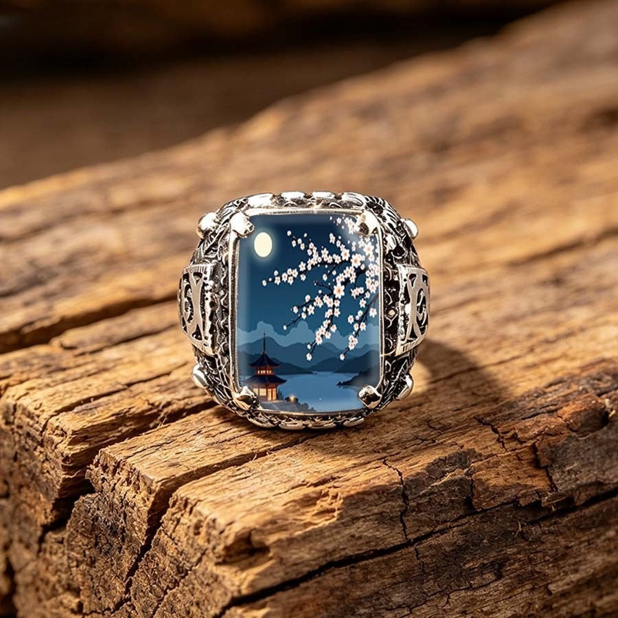 Moonlit Pavilion Square Ring