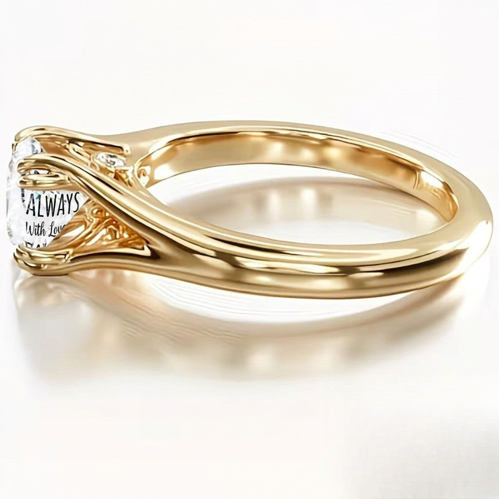 Cranky Mood Glass Ring
