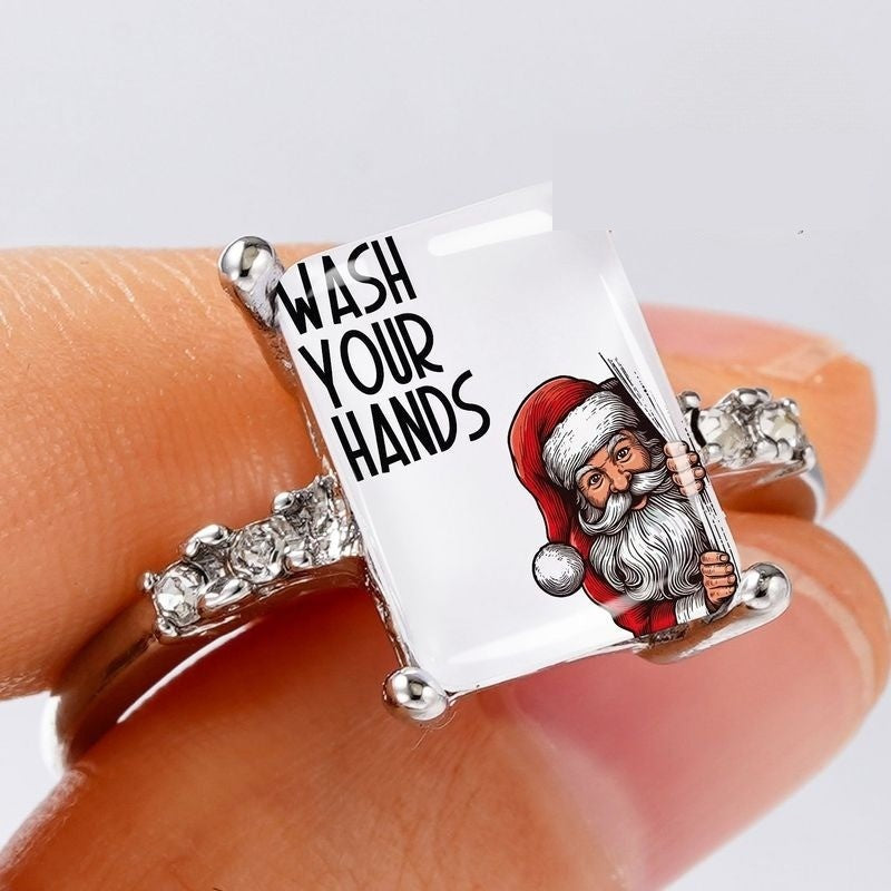 Santa Claus Wash Your Hands Ring