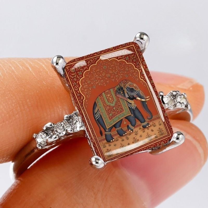 Vintage Elephant Art Ring