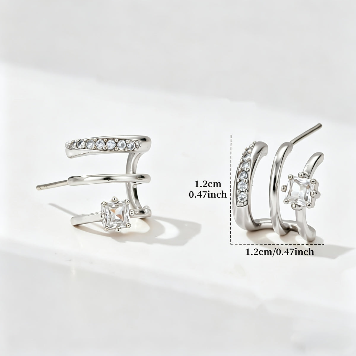 Crystal Wrap Stud Earrings