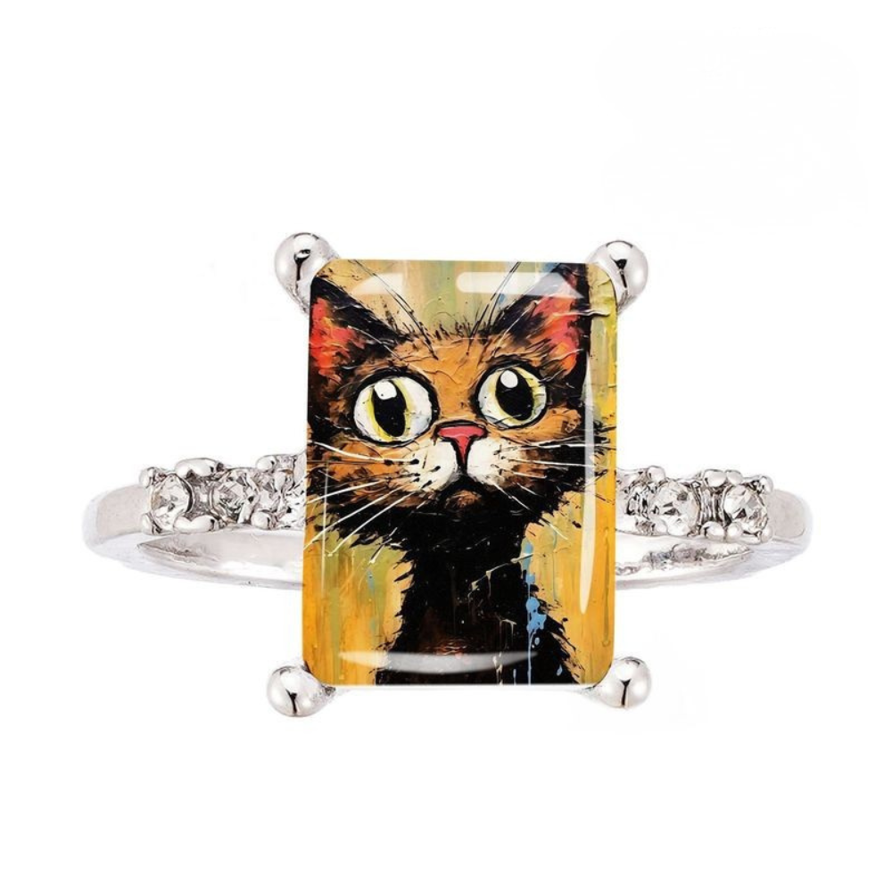 Whimsical Endearing Cat Ring