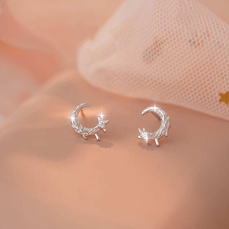 Celestial Cat Stud Earrings