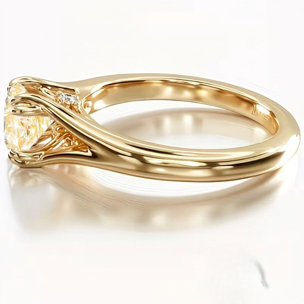 Angel & Child Glass Ring