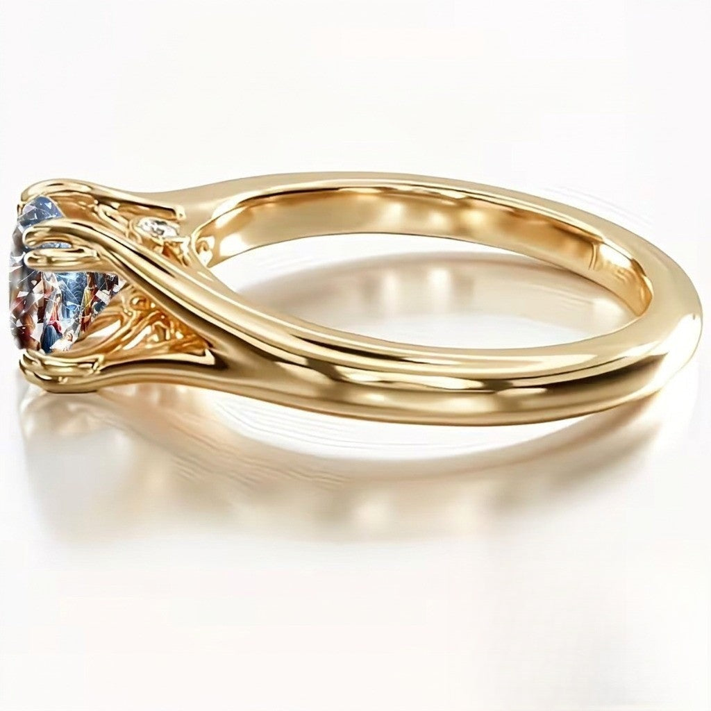 Nativity Scene Crystal Ring