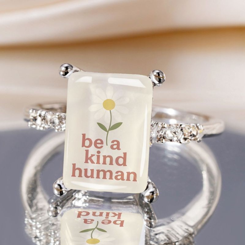Be A Kind Human Square Ring