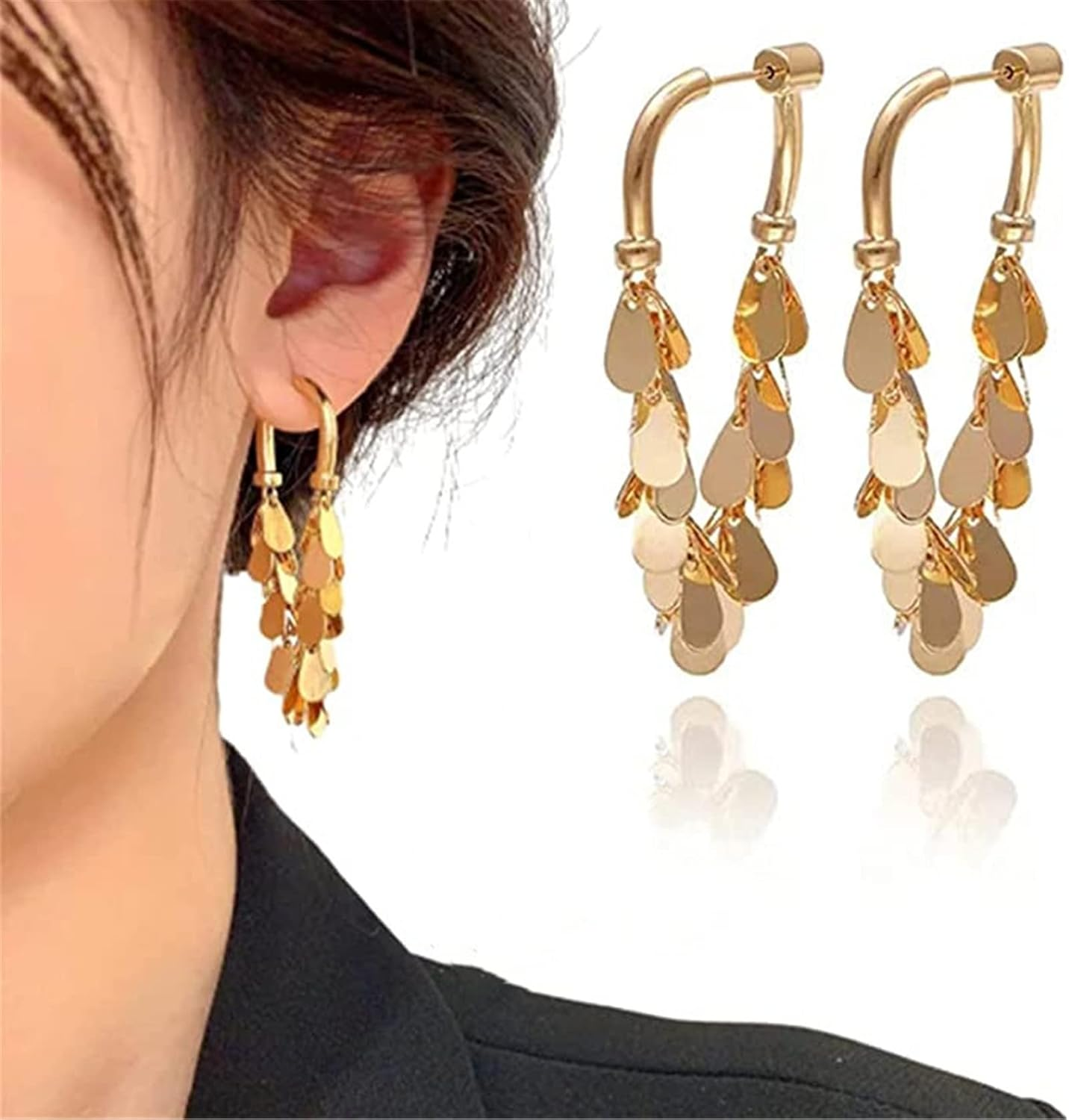 Tassel Sequin Earrings