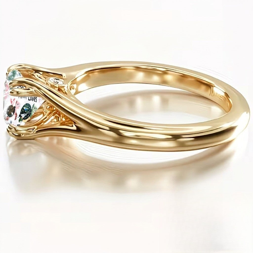 Watercolor Turtle Ring