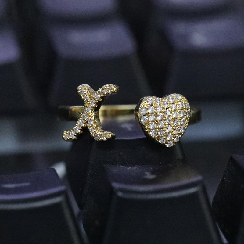 Diamond Initial Ring