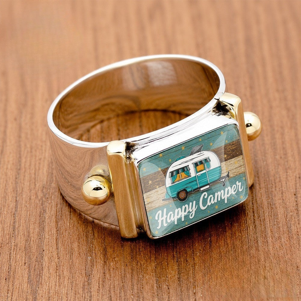 Happy Camper Square Ring