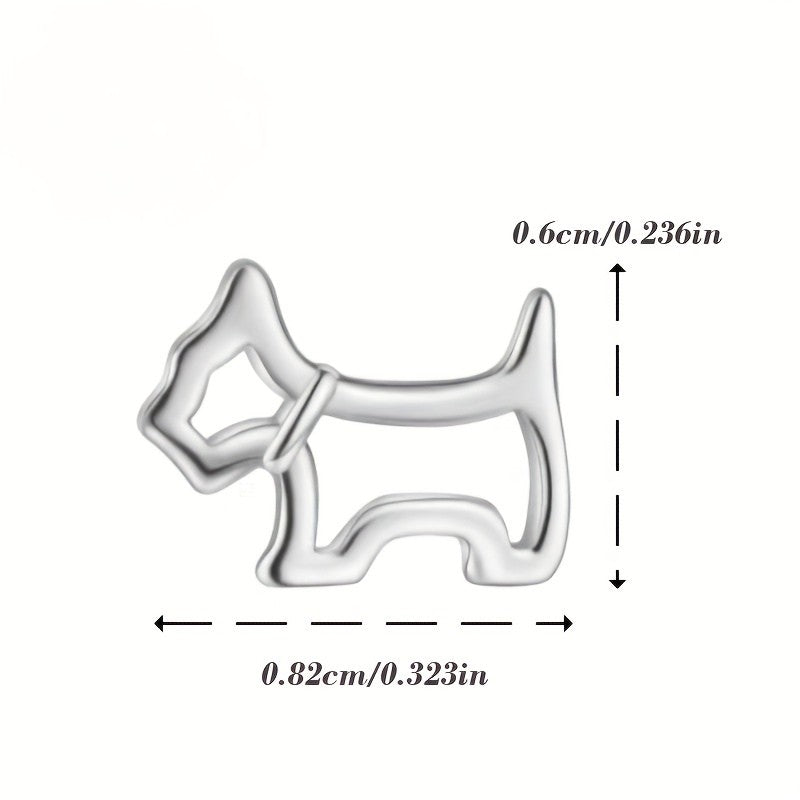 Minimalist Dog Stud Earrings