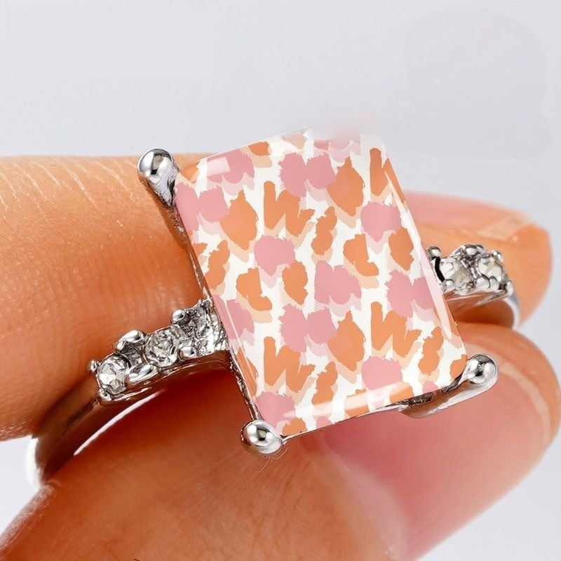 Peach & Pink Abstract Ring
