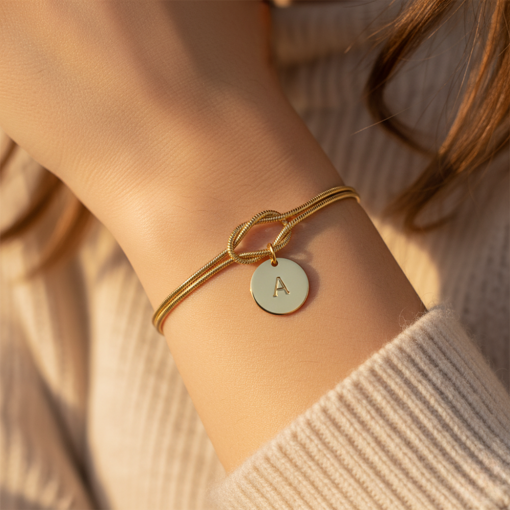 2pc Dainty Love Knot Bracelet