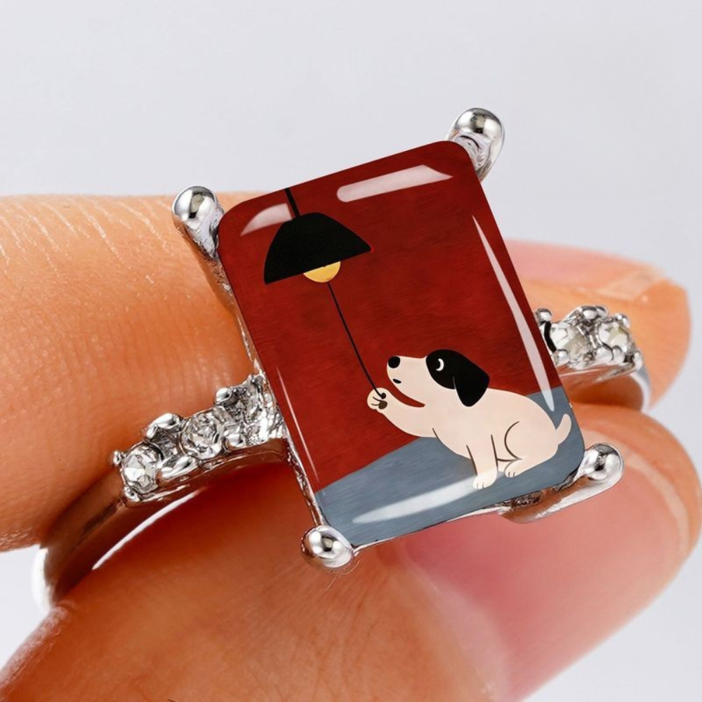 Puppy Lightbulb Ring
