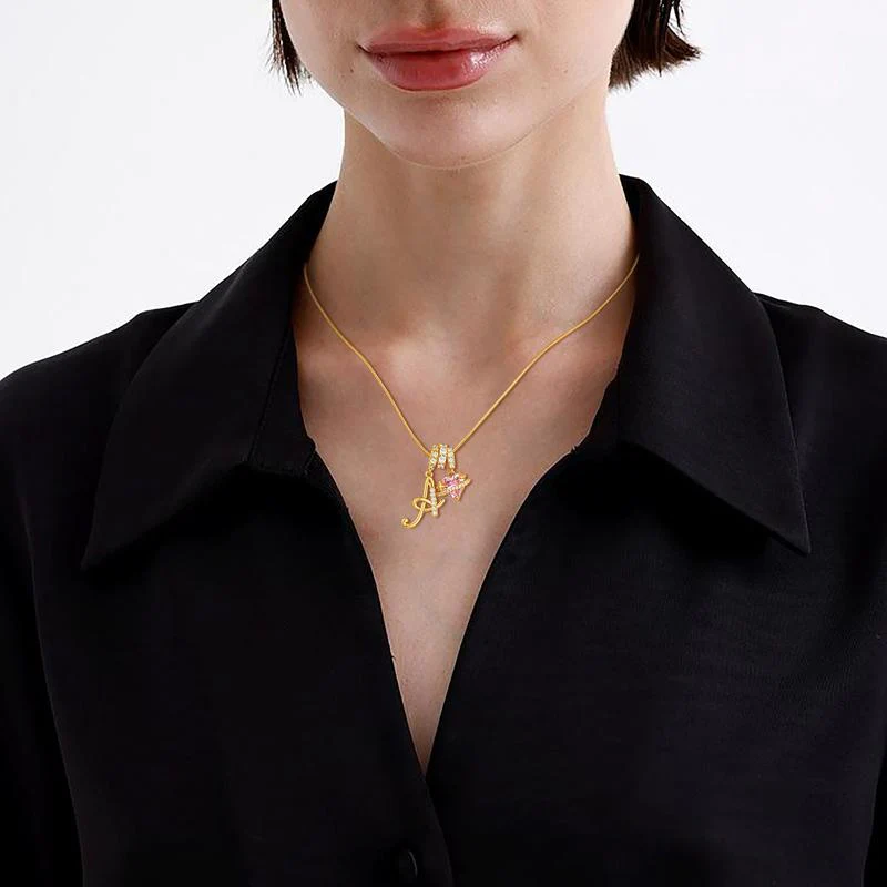 Initial Heart Necklace