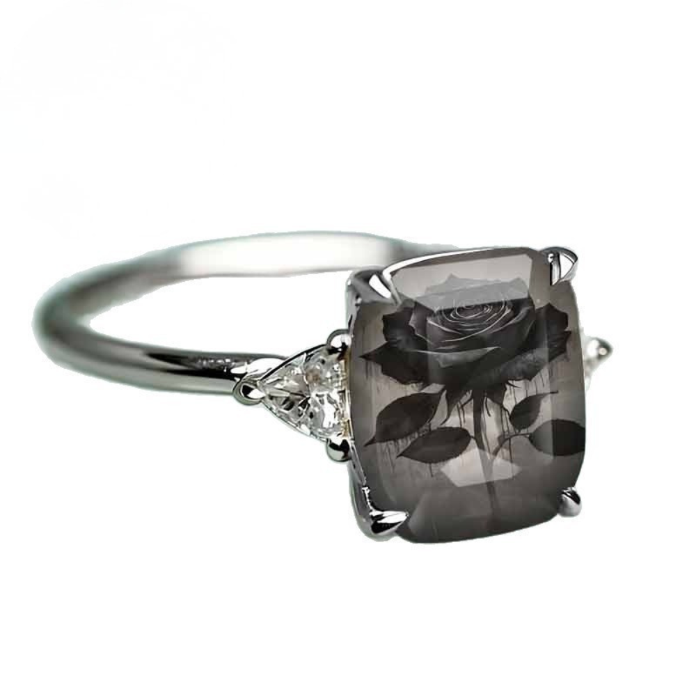 Dark Rose Statement Ring