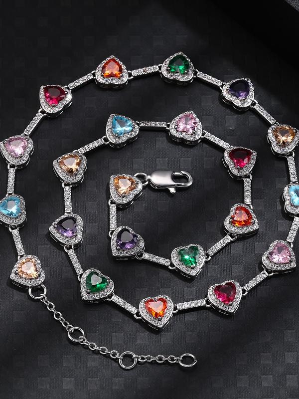 Heart Shaped Colorful Necklace