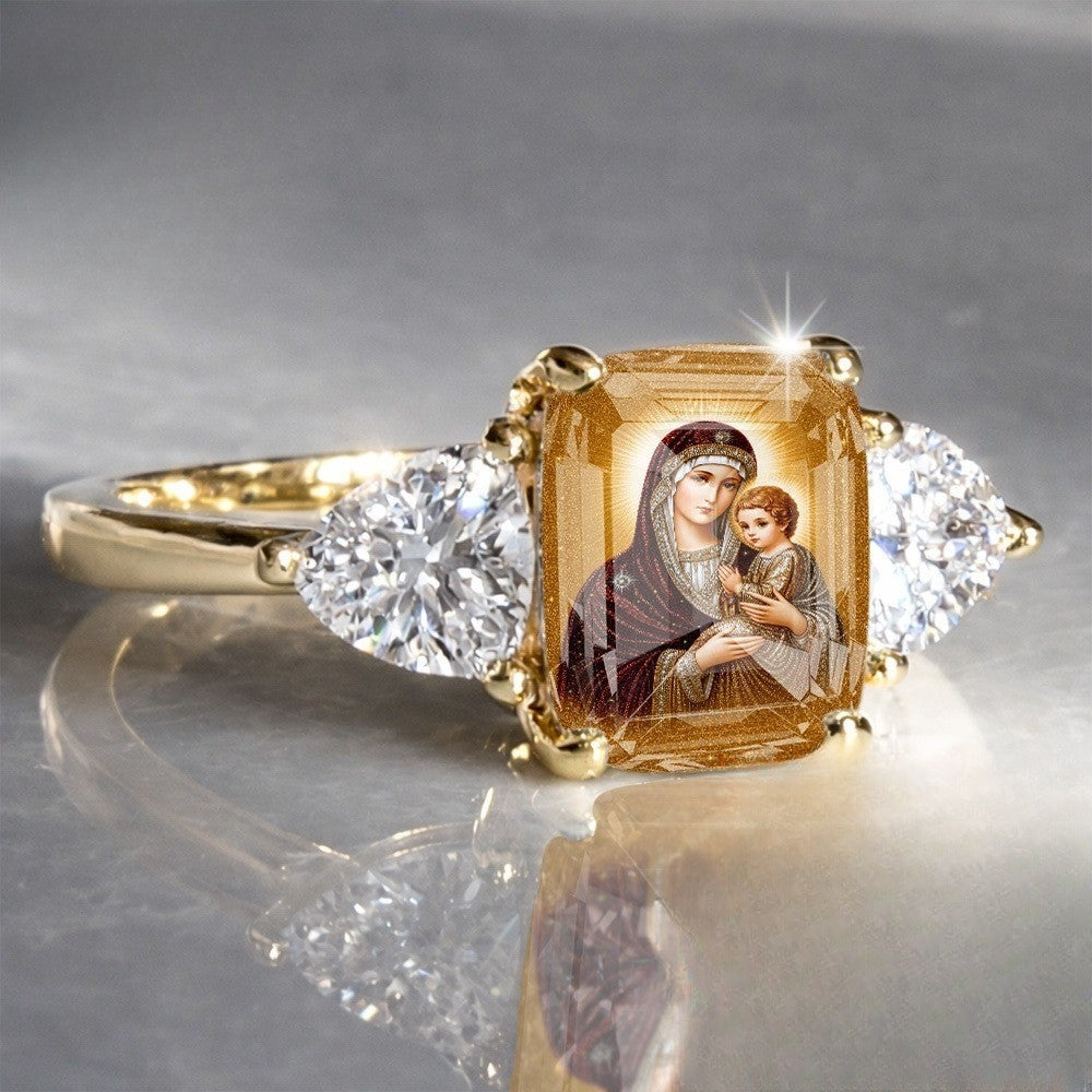 Madonna & Child Statement Ring