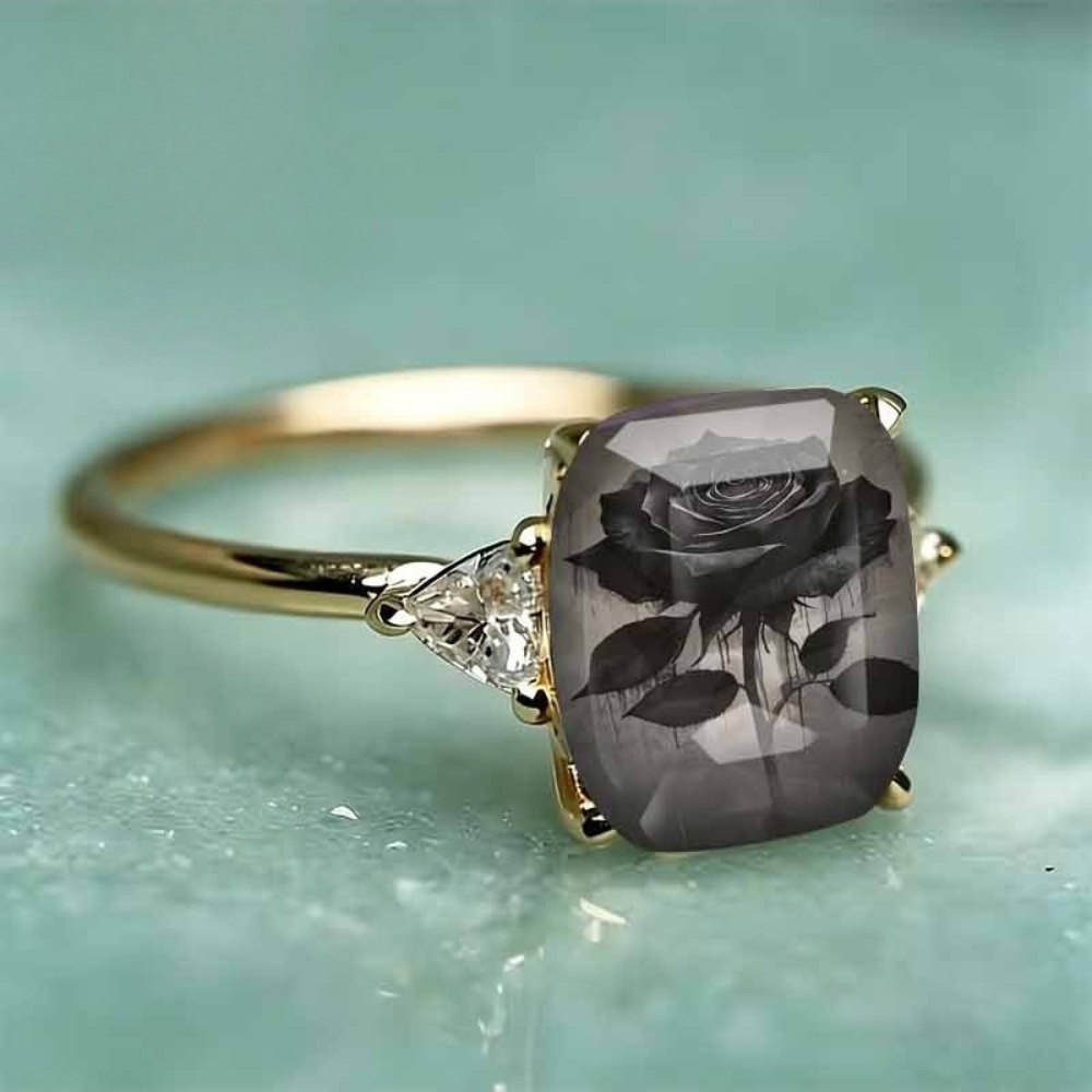 Dark Rose Statement Ring