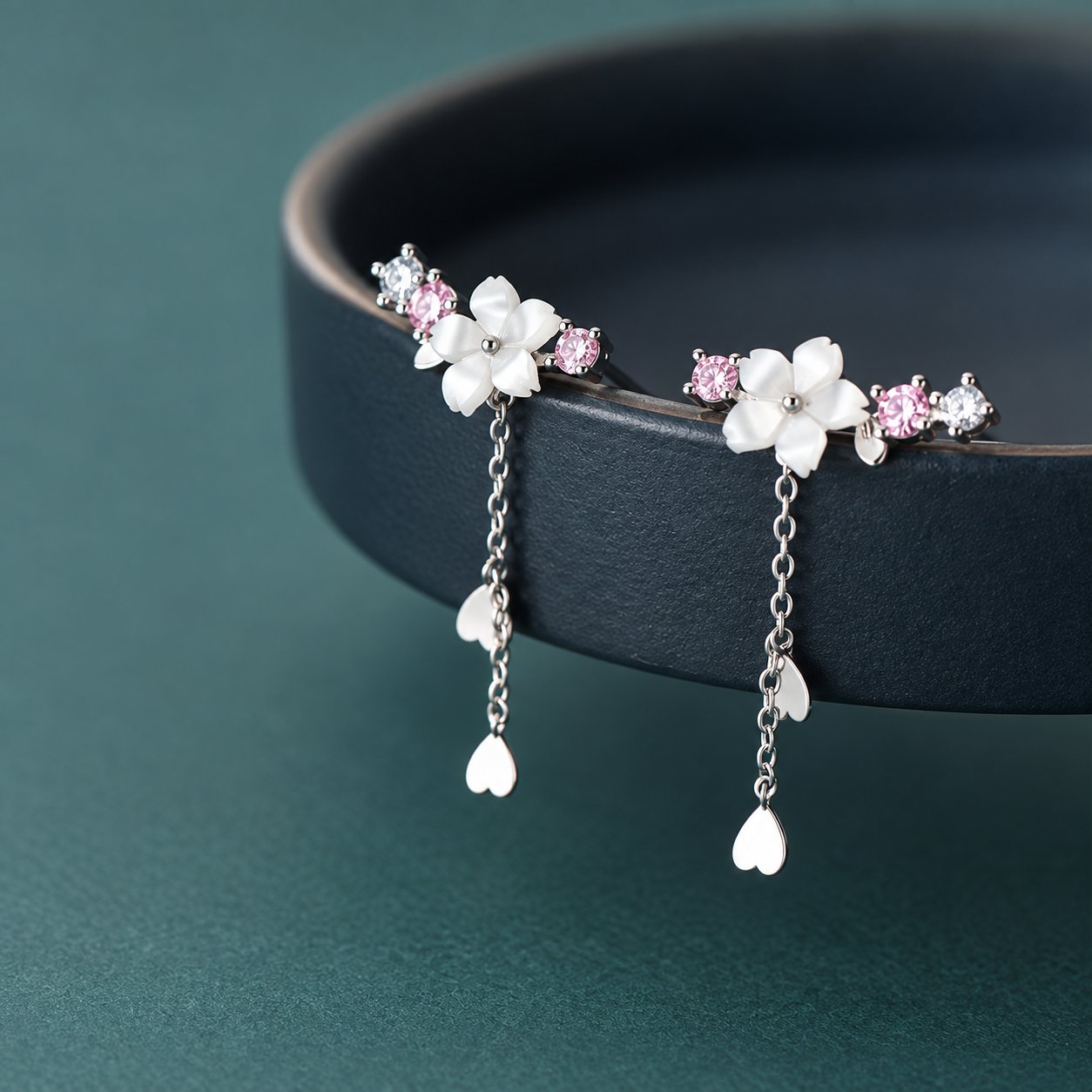 Sakura Tassel Drop Earrings