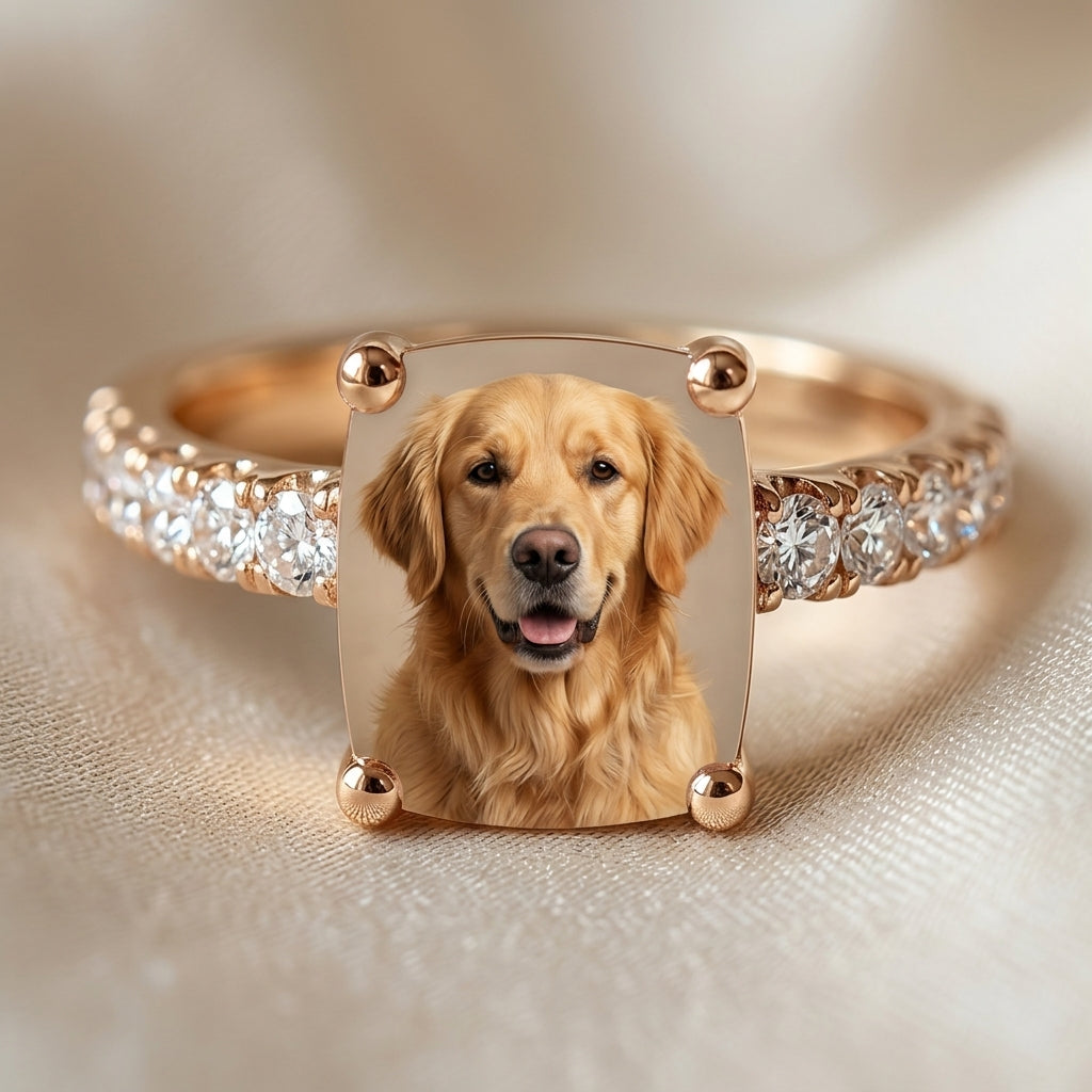 Custom Pet Square Ring