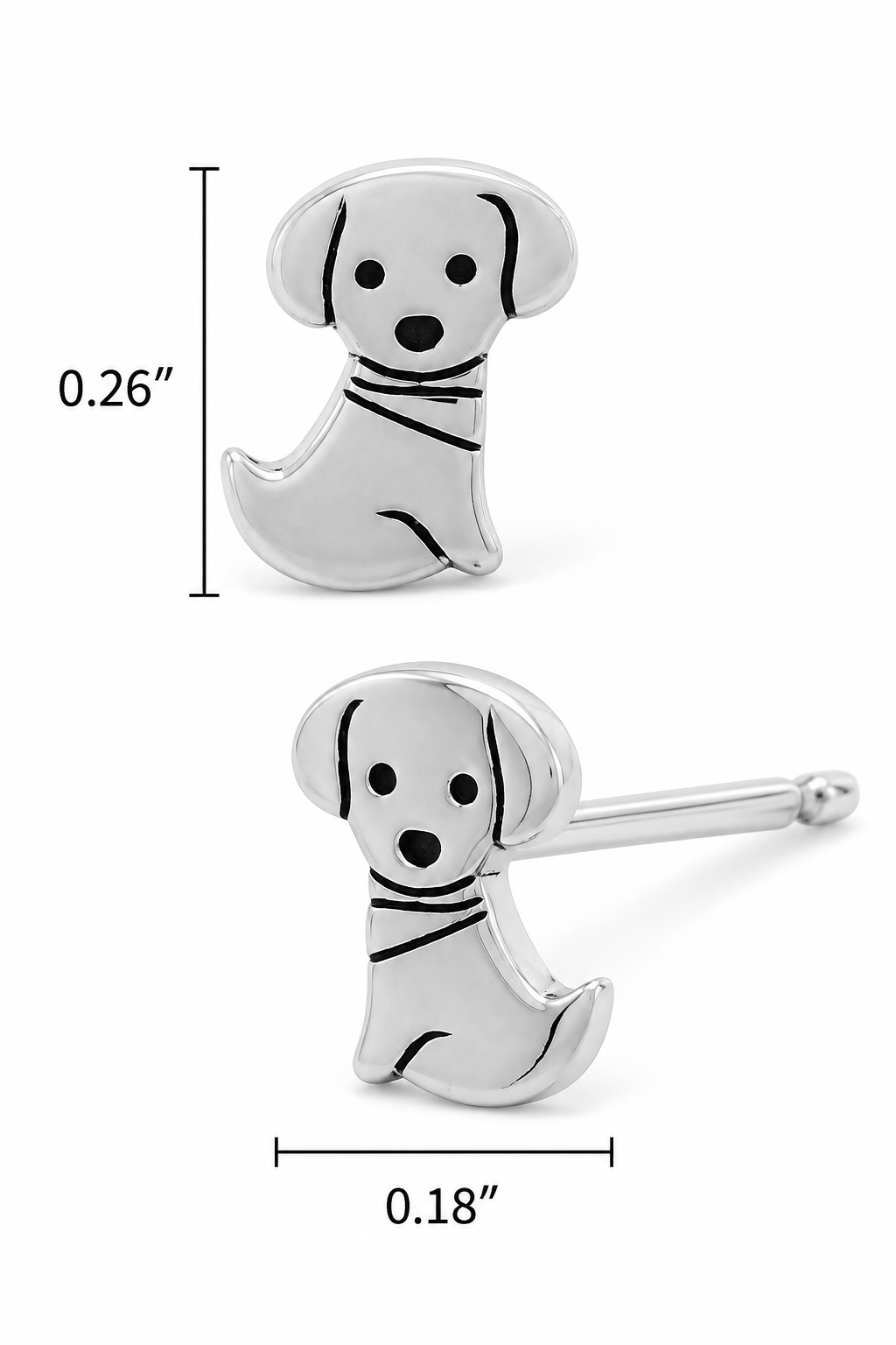 Puppy Stud Earrings