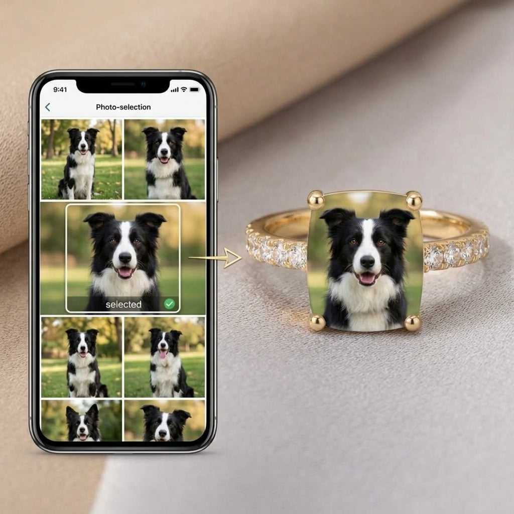 Custom Pet Square Ring