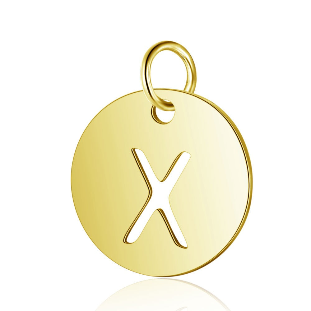 Gold Knot Initial Letter Bracelet