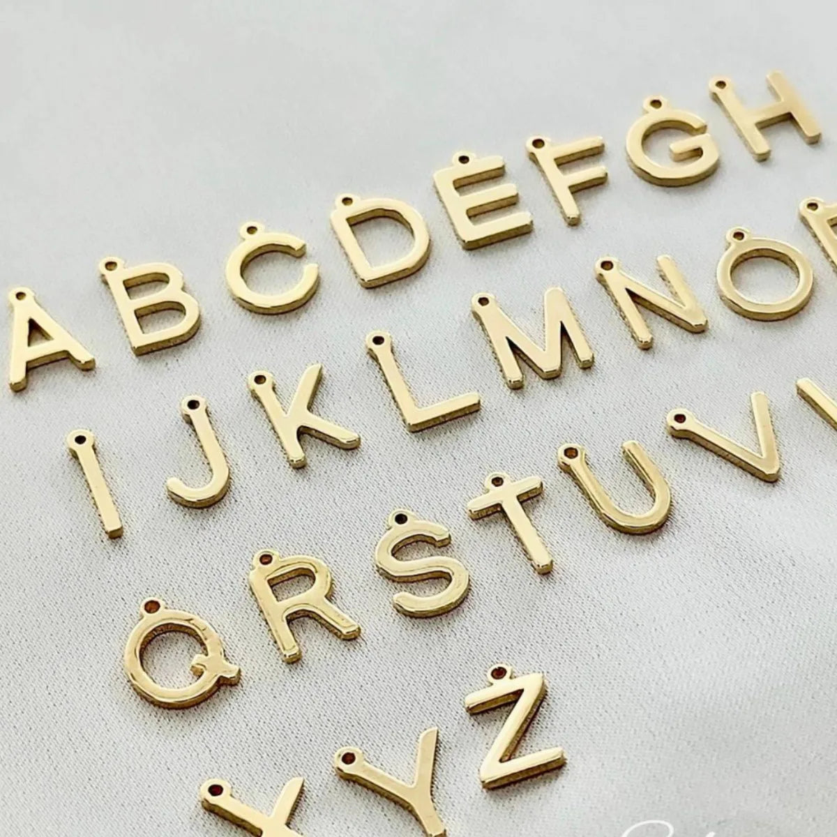 Initial Charm Bangle Bracelet