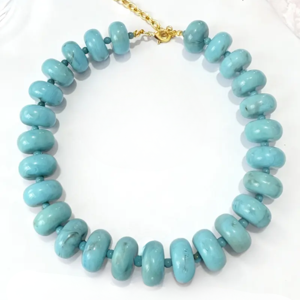 Geometric Beaded Necklace