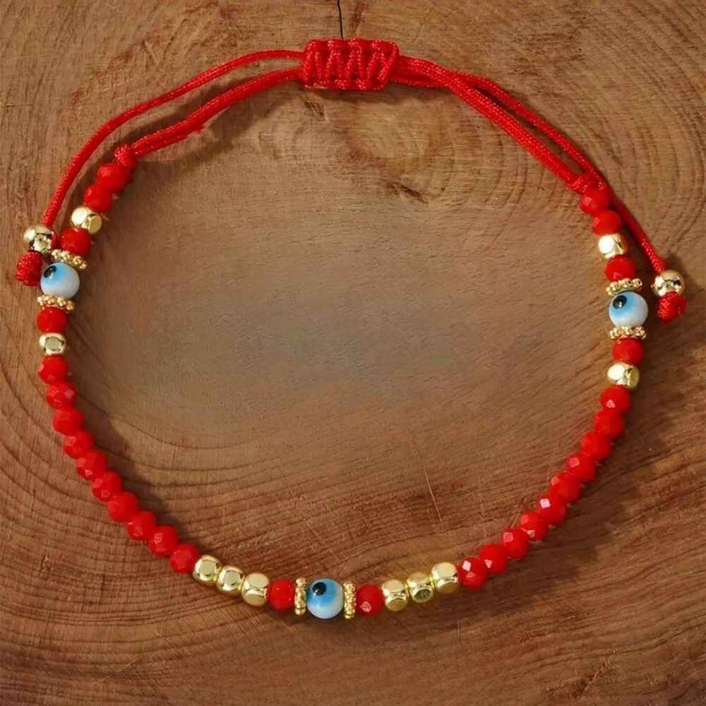 Boho Red Rope Bracelet