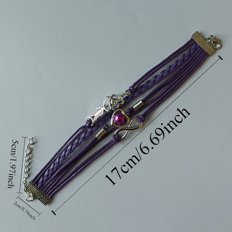 Cupid Heart Layered Bracelet