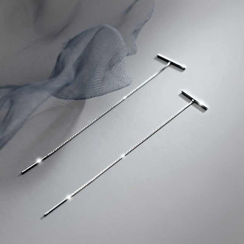 Minimalist Threader Drop Earrings