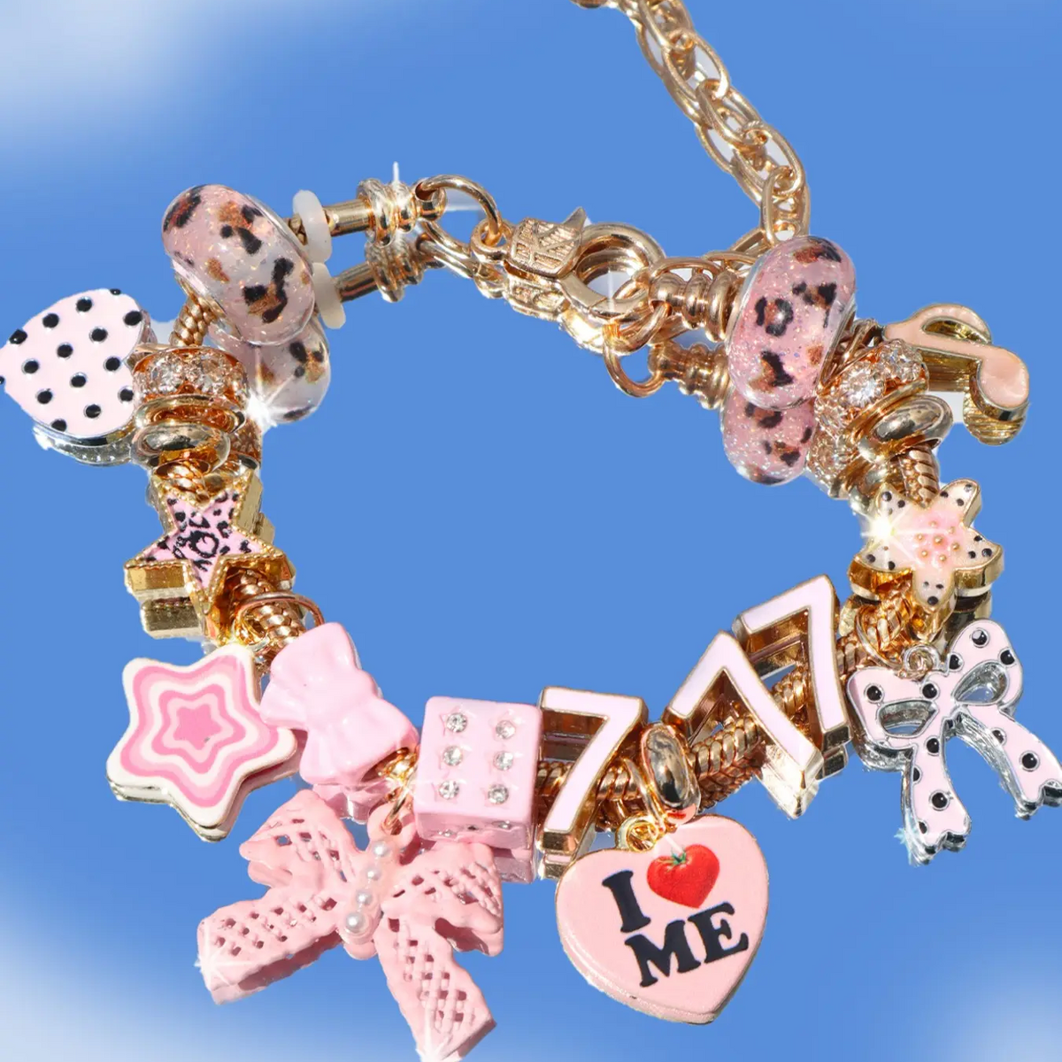 Lucky Number Charm Bracelet