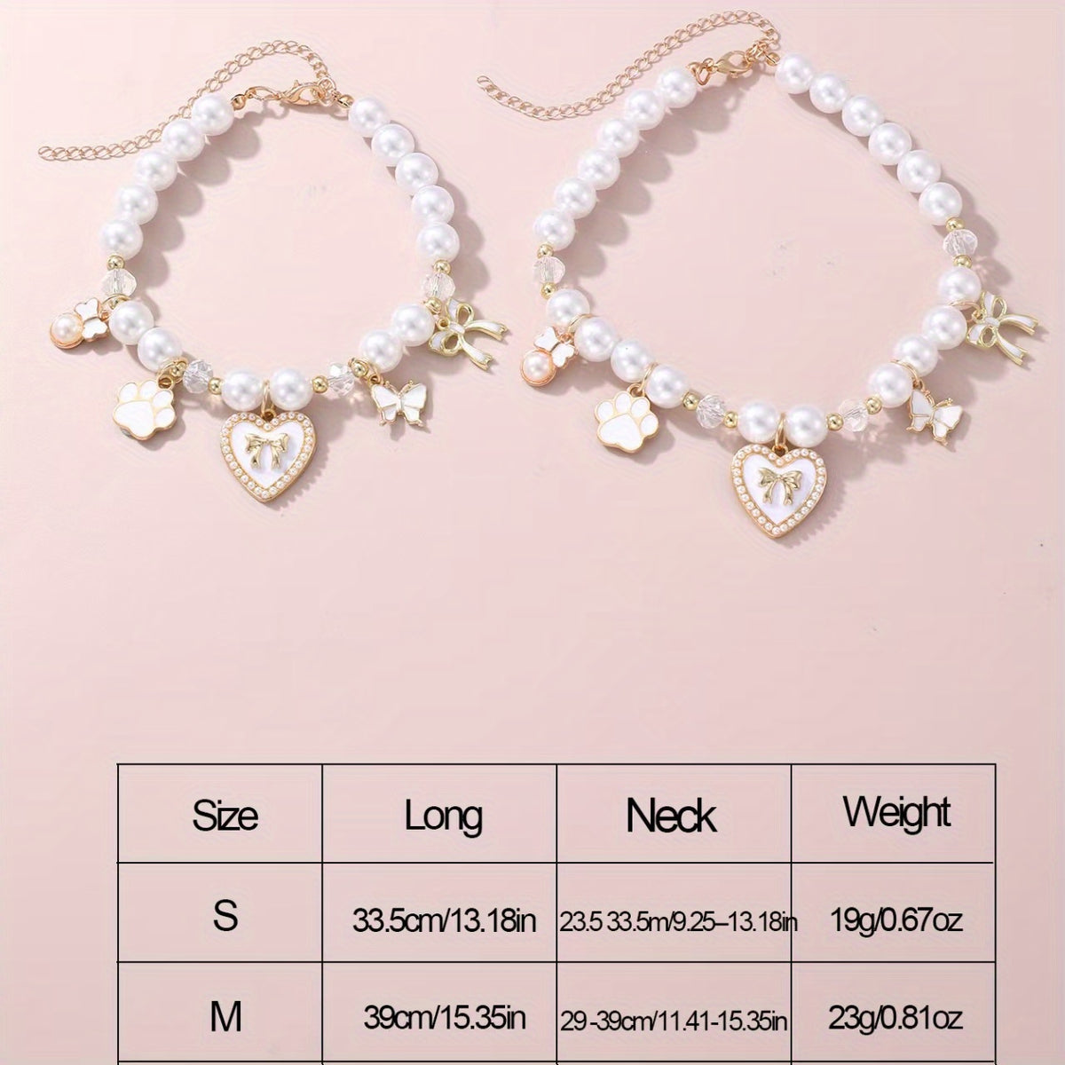 Pearl Charm Cat Necklace