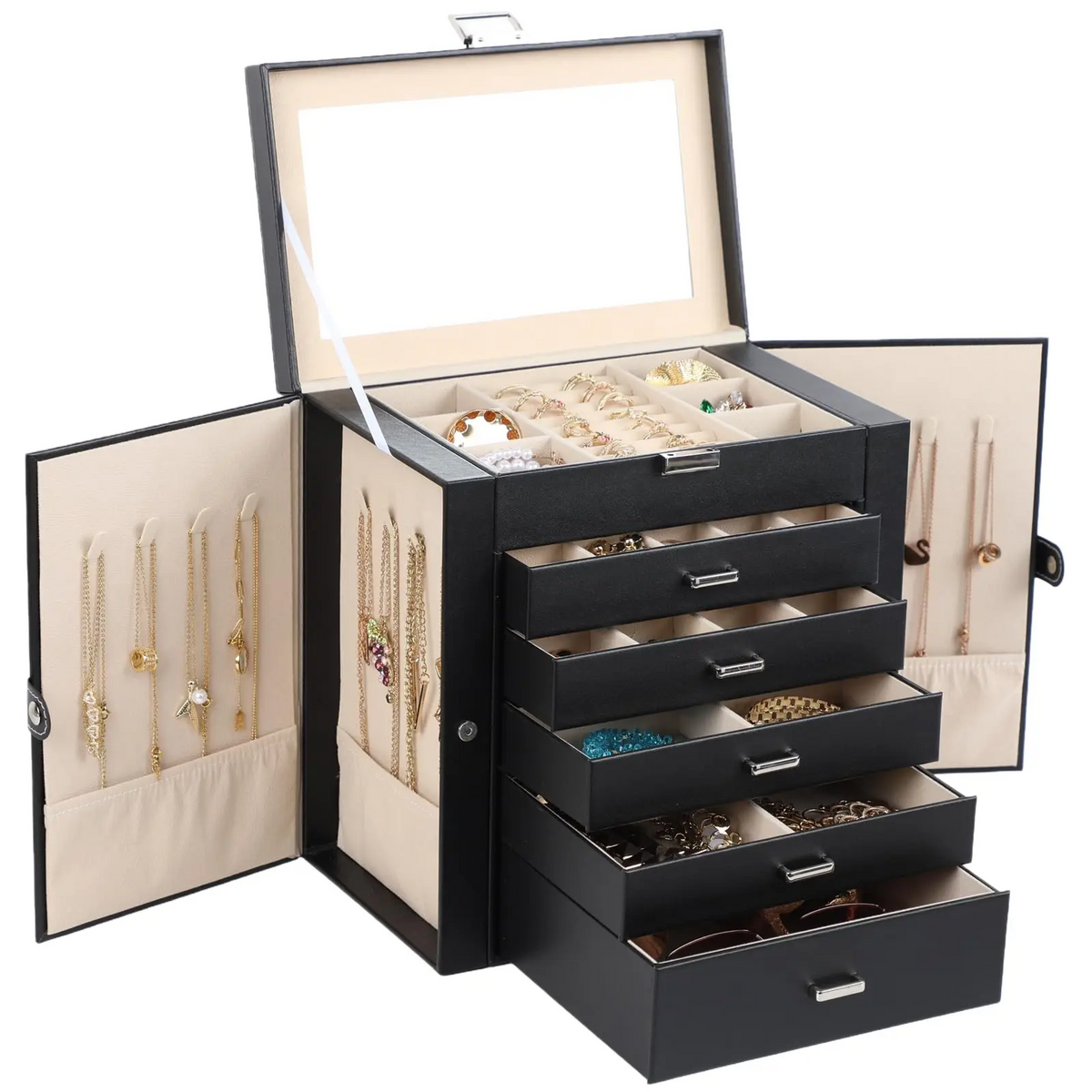 6 Tier Jewelry Box Organizer