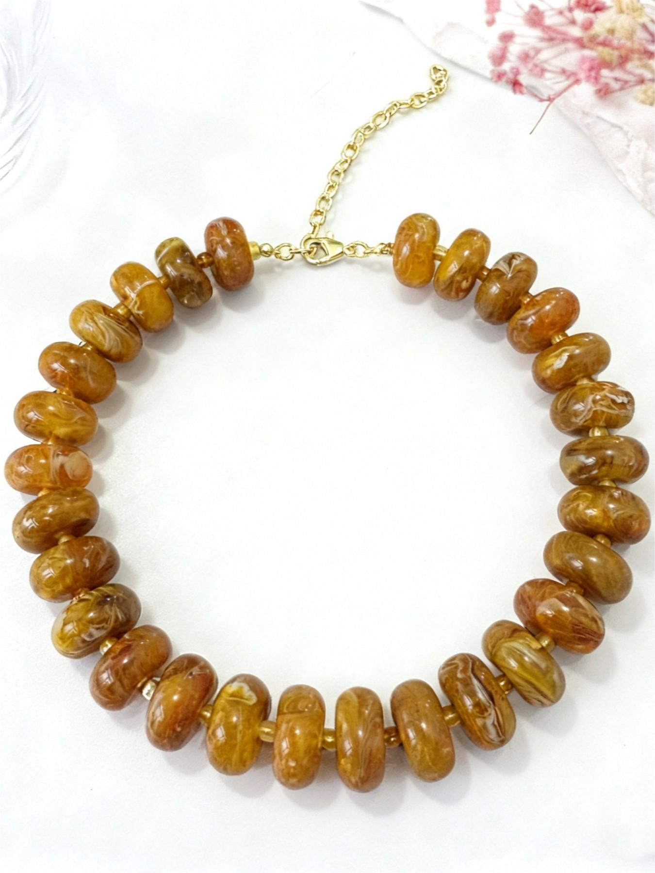 Geometric Beaded Necklace
