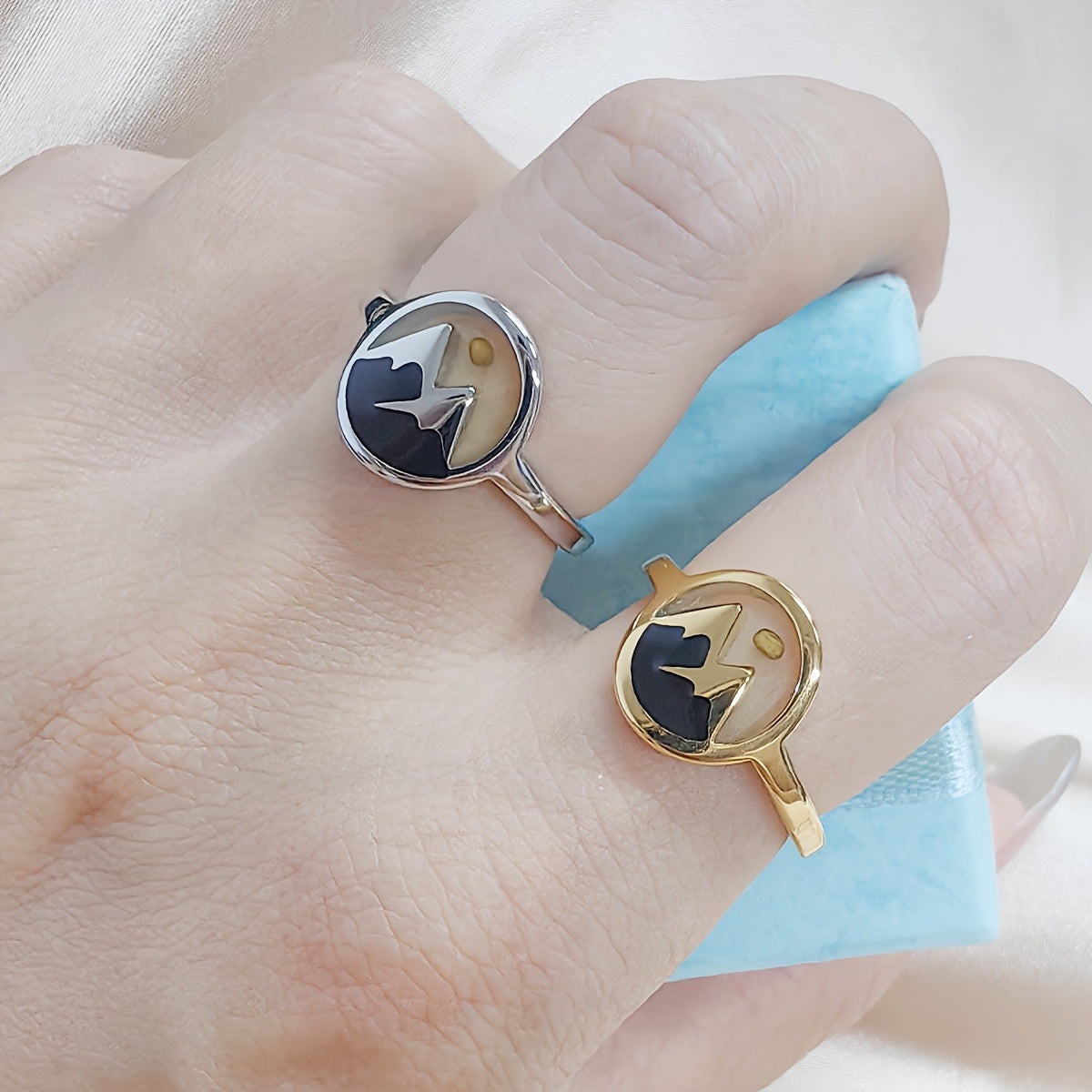 Mountain Enamel Ring