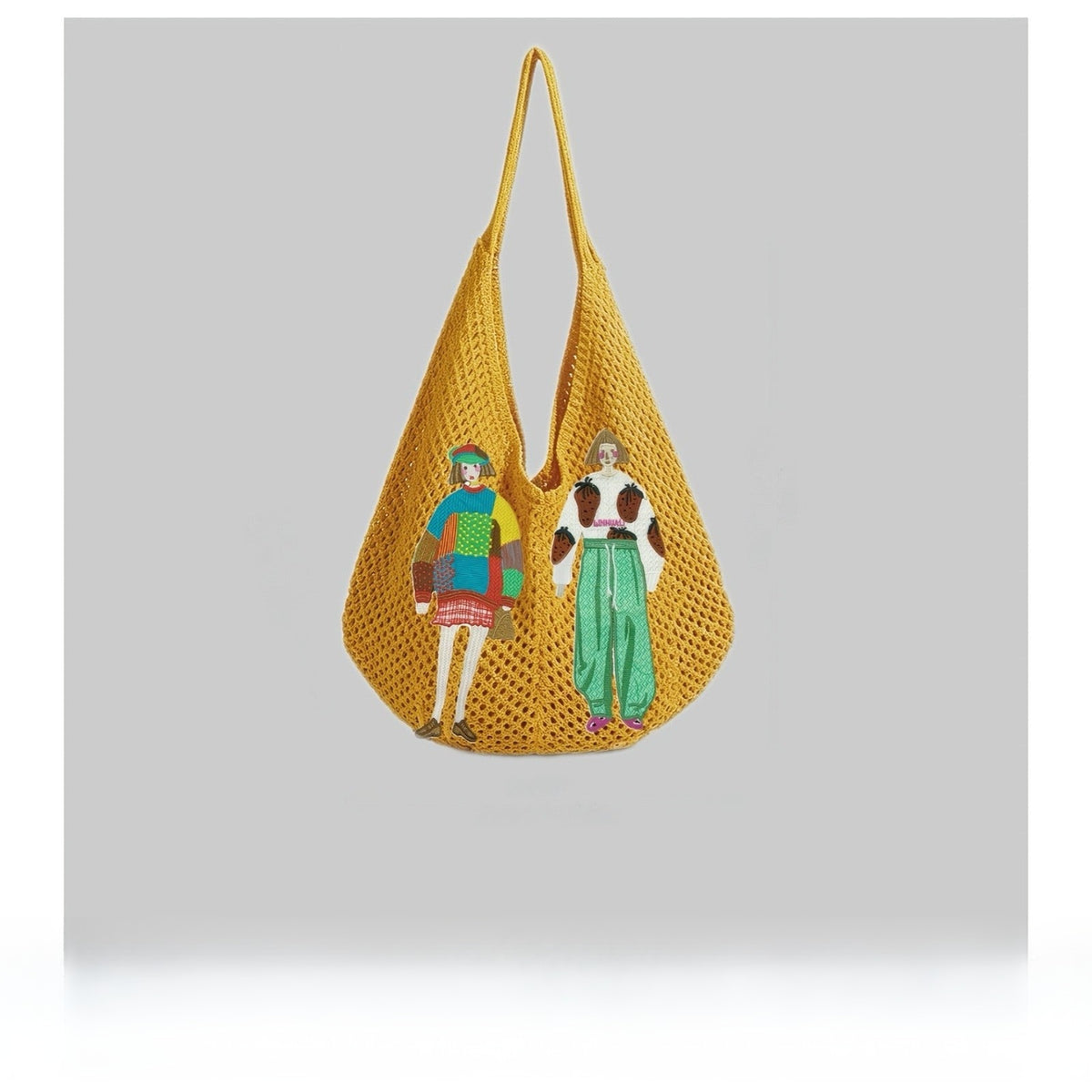Crochet Character Tote Bag