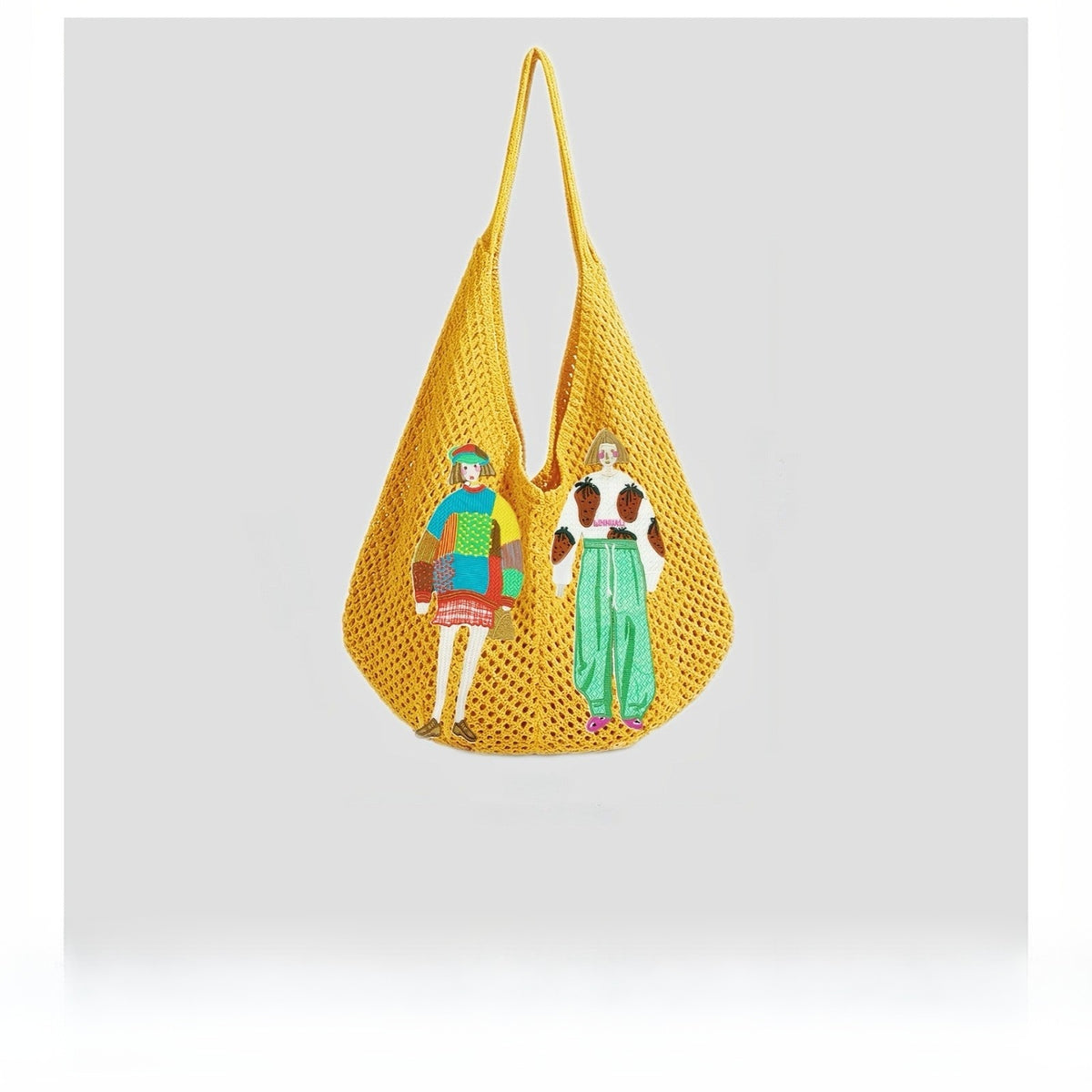 Crochet Character Tote Bag