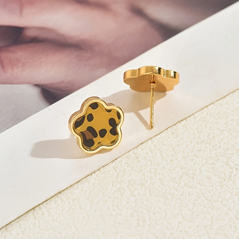 Leopard Paw Stud Earrings
