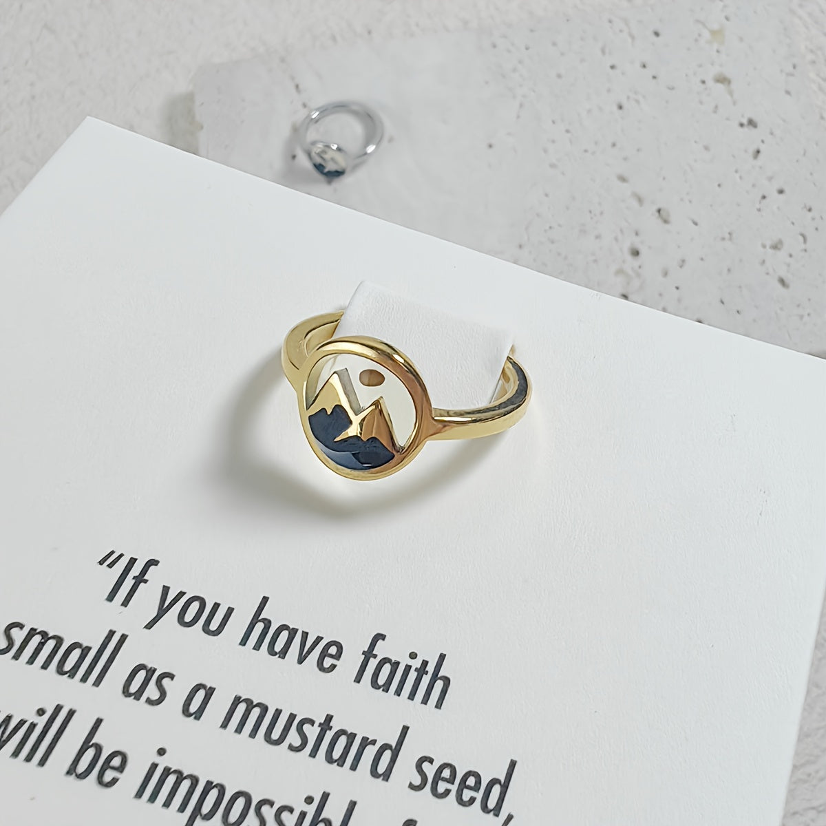 Mountain Enamel Ring