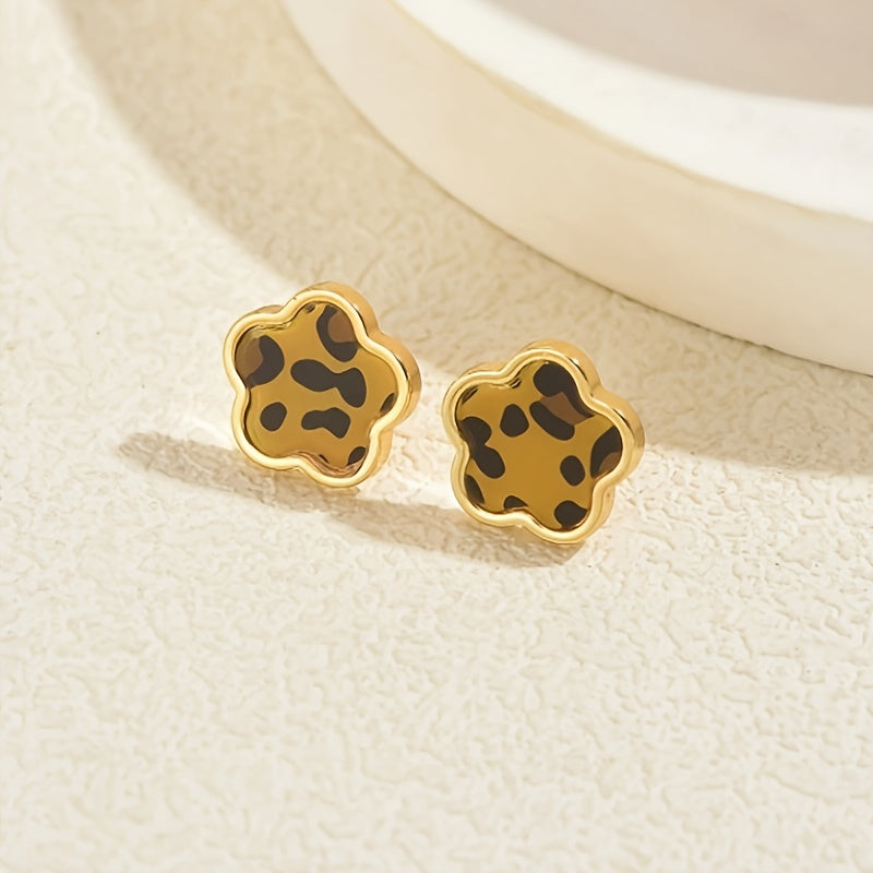 Leopard Paw Stud Earrings