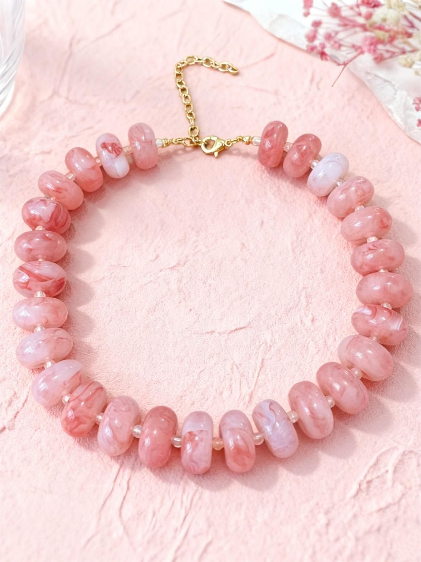Geometric Beaded Necklace