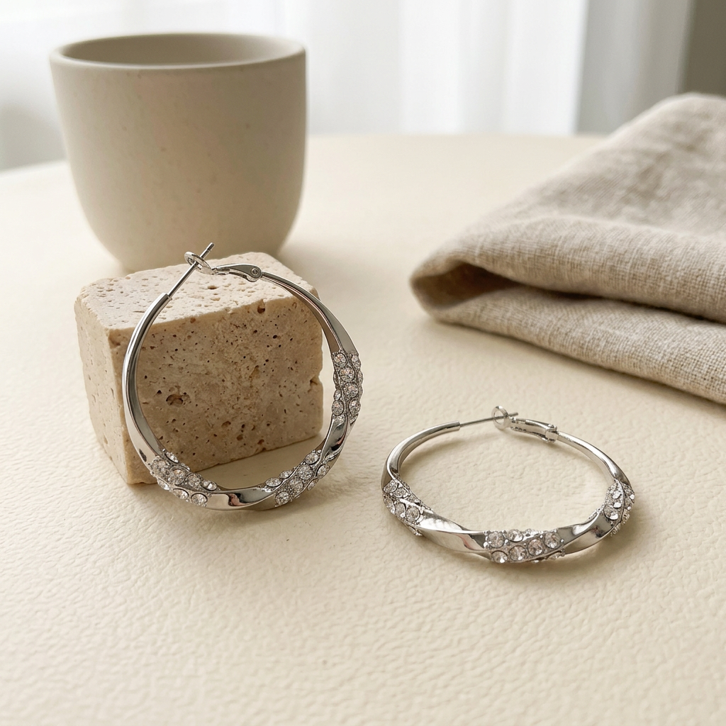 Twisted Hoop Earrings