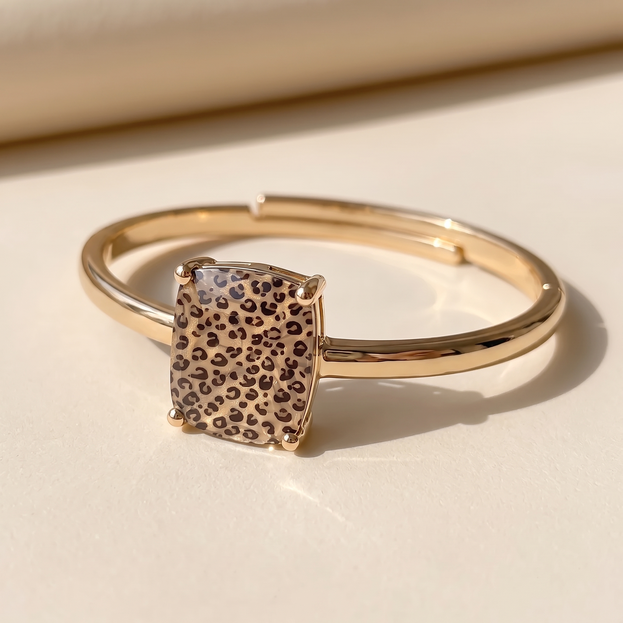 Leopard Square Bracelet
