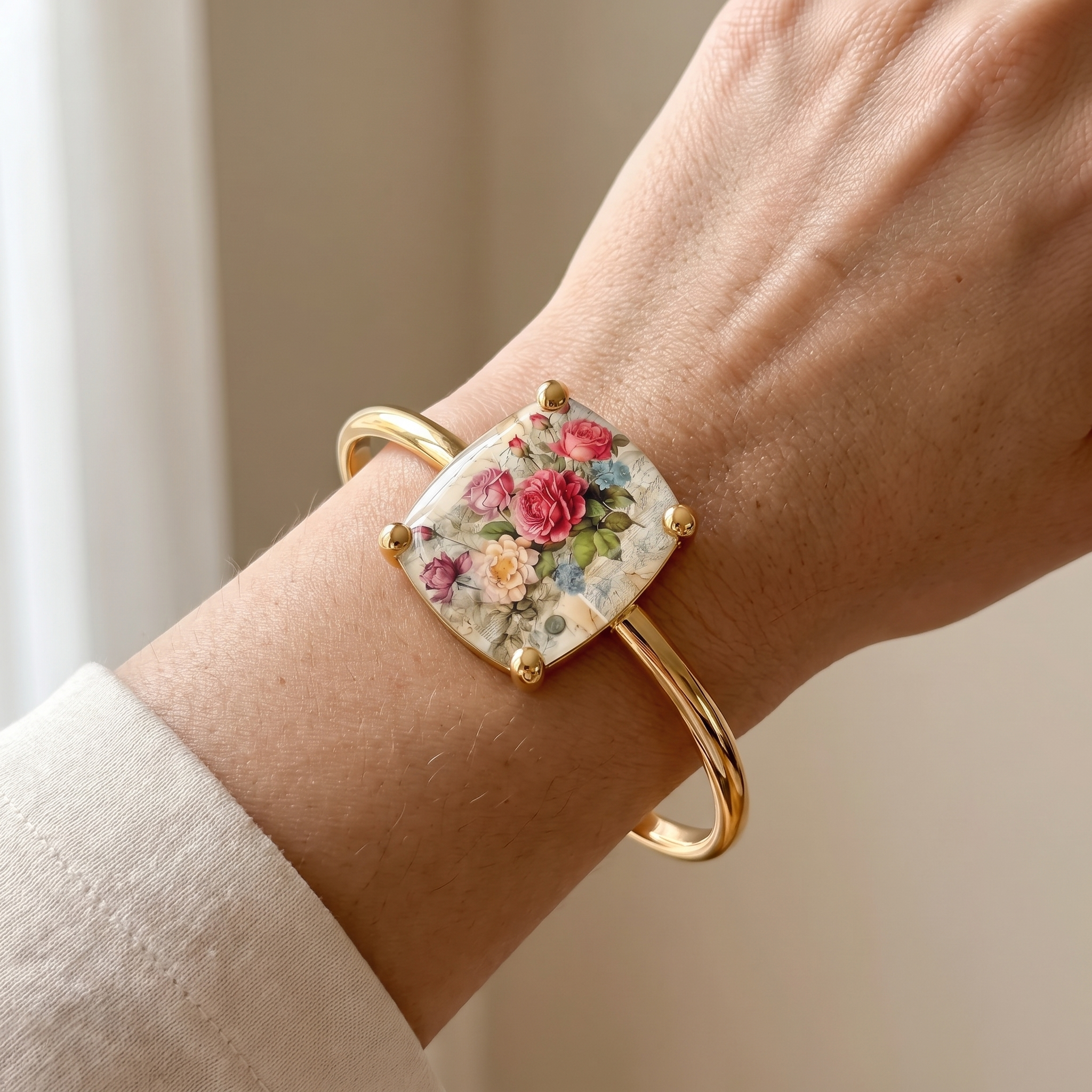 Rose Square Bracelet