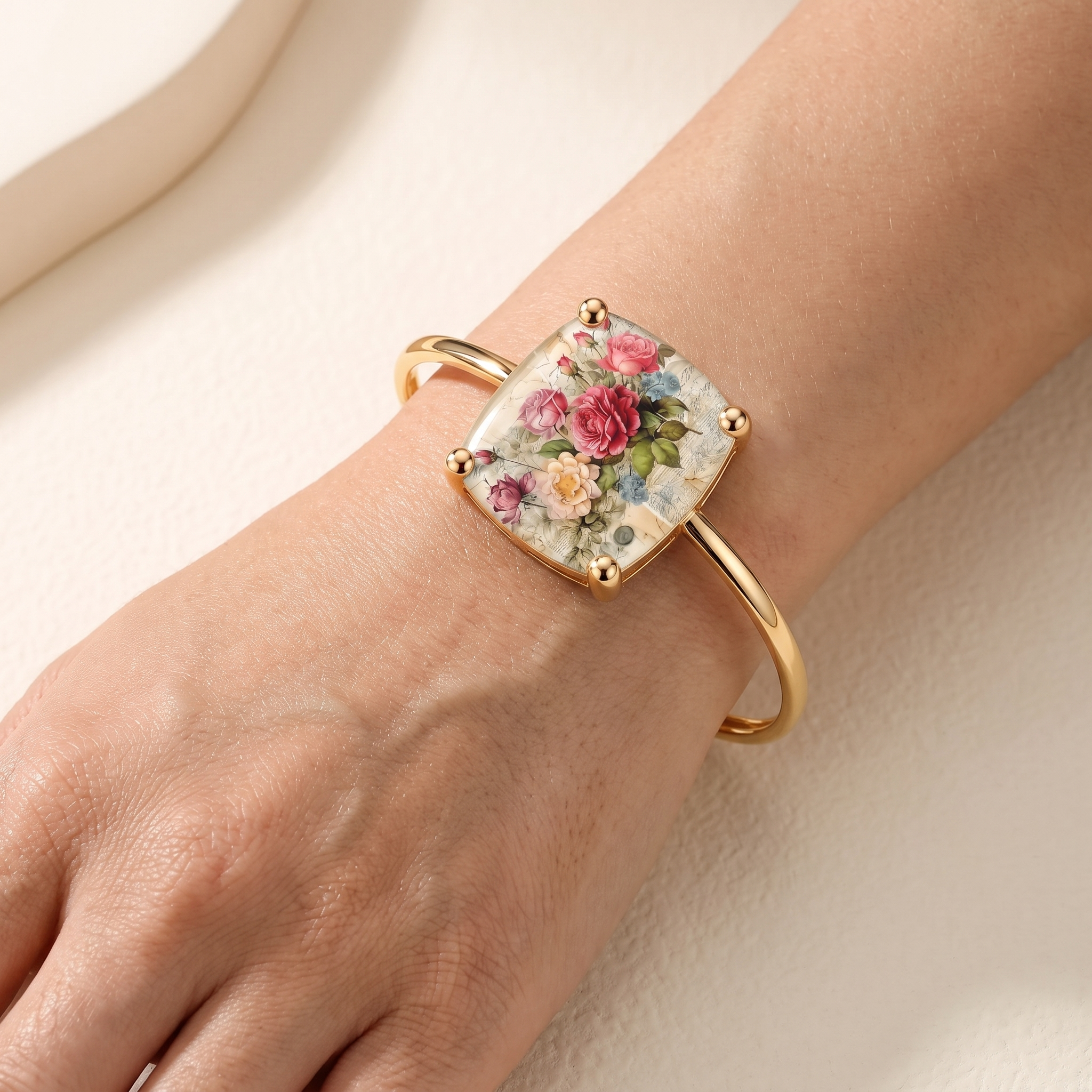 Rose Square Bracelet