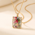 Rose Square Necklace